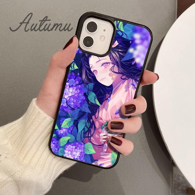 

Аніме чохол для телефону Demon Slayer Kamado Nezuko для iPhone 11 12 13 14 Pro Max mini XR XS SE 2020 6S 7 8 Plus Samsung S21 S22 Cover iPhone 5 5s SE