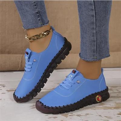 2024 New Women's Casual Shoes Trendy Pattern Brand Design Thick-soled Loafers Outdoor Walking Comfortable Ladies Sports Shoes