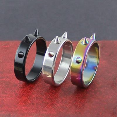 Bague Portable en acier inoxydable, facile à assortir, bague décorative exquise pour le quotidien