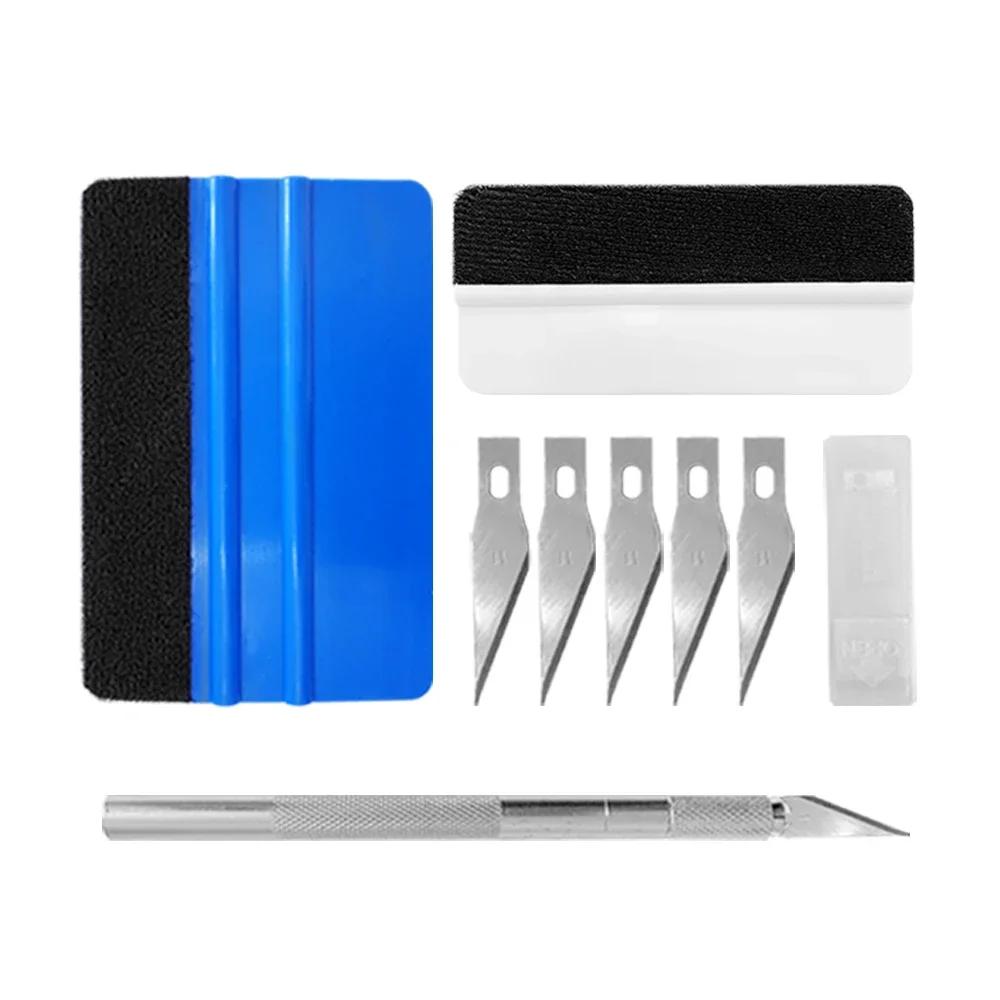 

Cars Vinyl Film Sticker Wrapping Tools Car Squeegee Tool Set Scraper Trimmer Installing Kit Vehicle Vinyl Wrap Knife Accessories