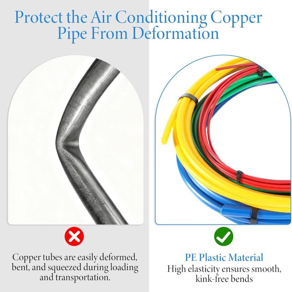 Universal AC Pipe Bender Kit Flexible Copper Tube Bender  HVAC Installation