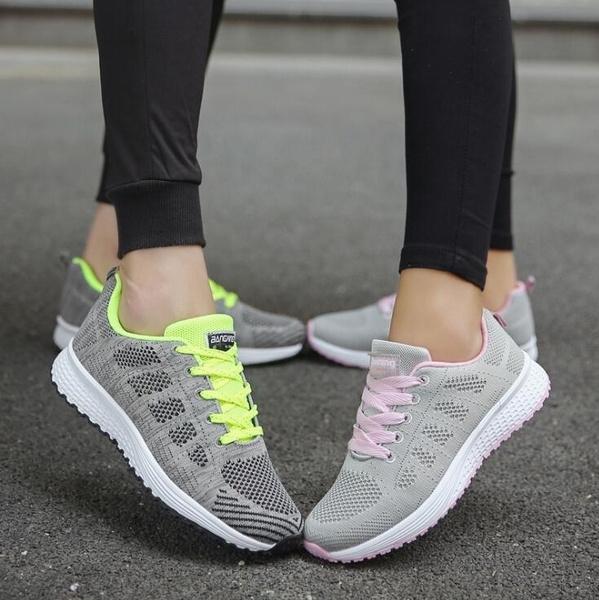 Dámské tenisky ze síťoviny, prodyšné, venkovní sportovní boty, pohodlné a lehké běžecké boty