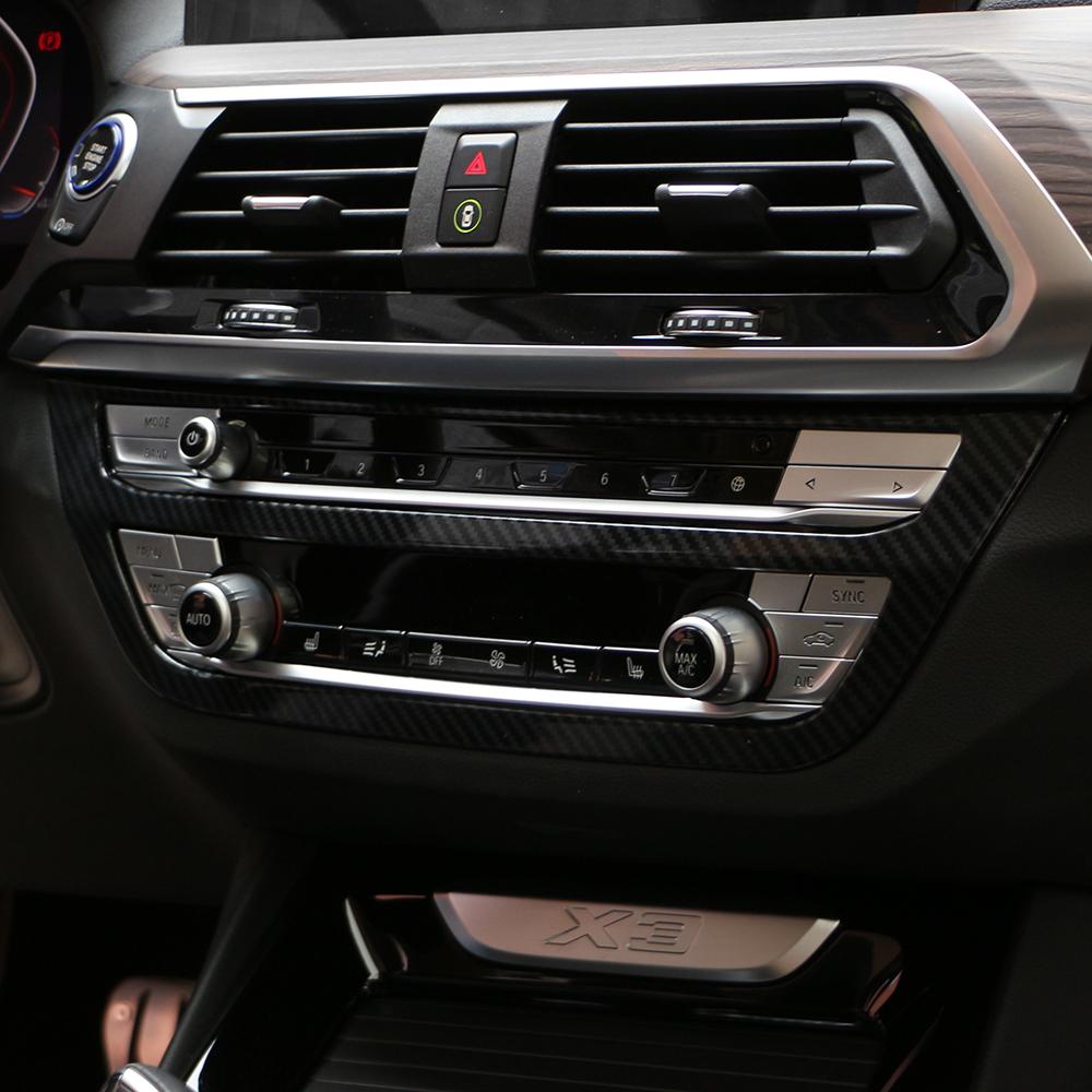 Car AC Button Switch Panel Cover for BMW X3 G01 2018 - 2021 X4 G02 2018 - 2021 Air Conditionin Panel Frame Sticker Accessories