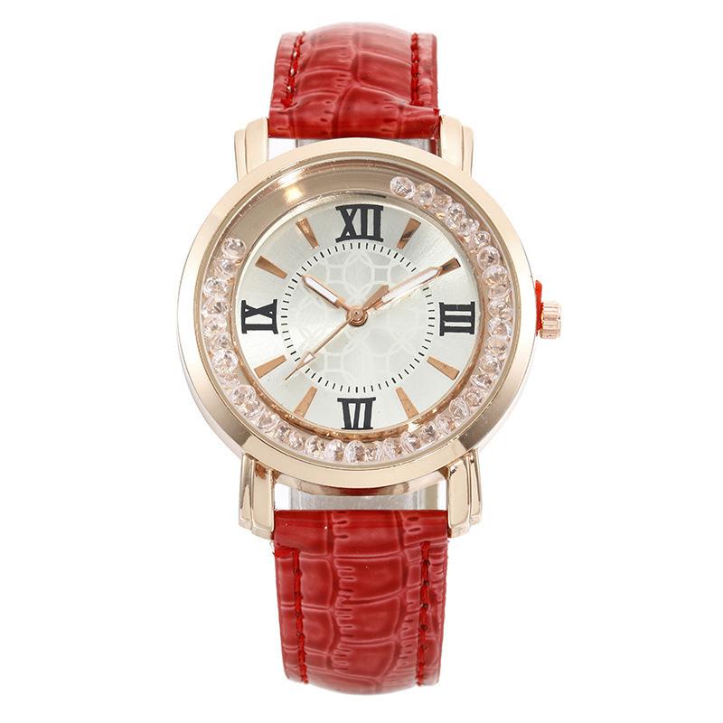Women's Quicksand Beads Flowing Crystal Belt Leisure Quartz Watch