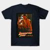 T-shirt Noir Imprimé pour Homme Indianapolis Jones Et Le Pantalon Kahakey Impression sur Papier de Transfert Sans Découpe T-shirt en Coton