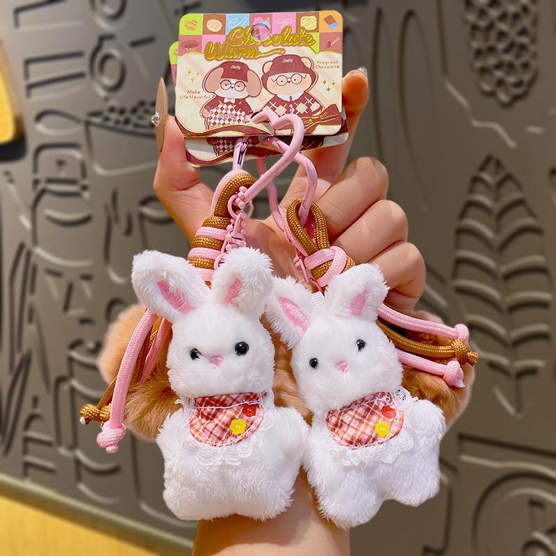 Cartoon Keychain Pendant, Plush Toy, Creative and Personalized Schoolbag Hanger, Doll, Cute Little Accessory