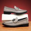 Fashion Daily Wear Spring Autumn Loafers New Men Genuine Leather Casual Shoes Soft Bottom Moccasins Non Slip Slip on Flats Driving Shoes