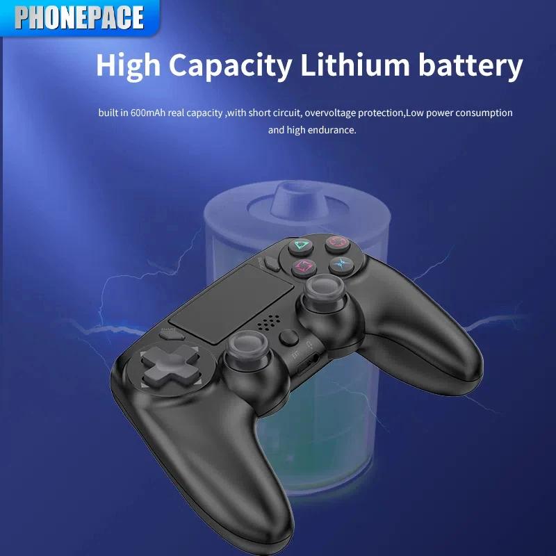 GamePad Wireless Bluetooth Controller Dual Vibration Six Axis With Touch Panel Headphone Microphone Bluetooth 4.0 for PS PC