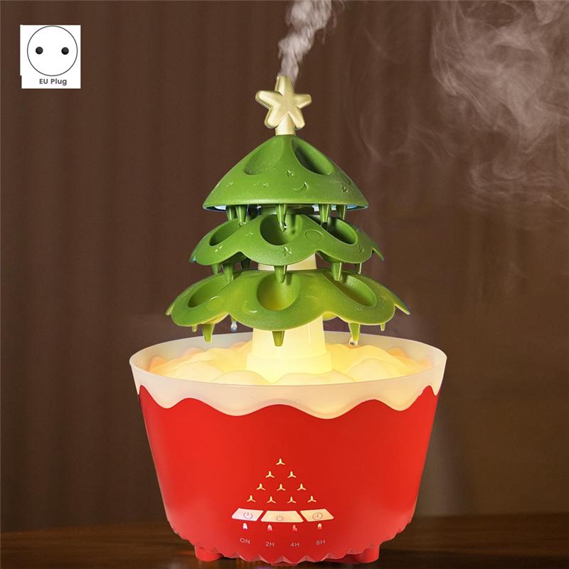 M-Modern-Christmas Lucky Tree Essential Oil Aromatherapy Machine Household Silent Small Humidifier Home Gift