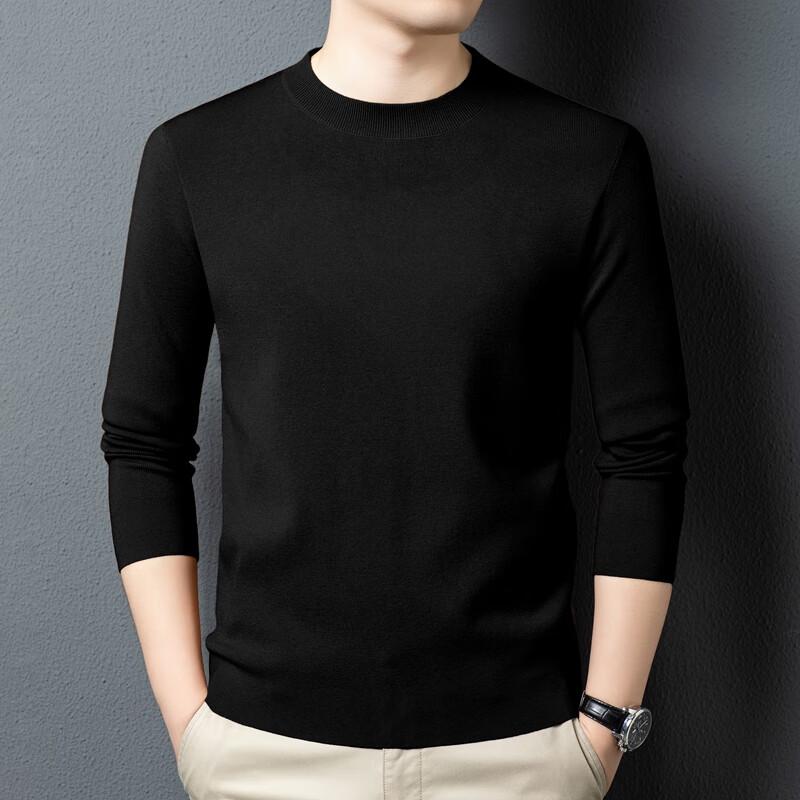 Yiliteng Men's Round Neck Pullover Sweater