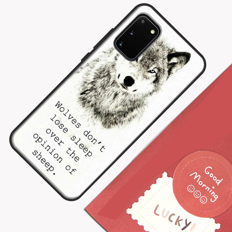 Animal Wolf Howling Phone Case For Samsung Galaxy S24 S26 Ultra S20 S21 S22 S23 S25 Plus S10 S25 FE Cover Shell