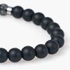 Jbans Classic Double Line Anchor 420 Jade Cut 412 Bracelet Set (C1801-Se045Bk)