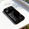 Tmavý gotický kyber-sigilismus Obal na telefon Pro iPhone 11,12,13,14,15,16,17,Pro,Max,Plus,E,SE4,Air,Mini Černý měkký kryt