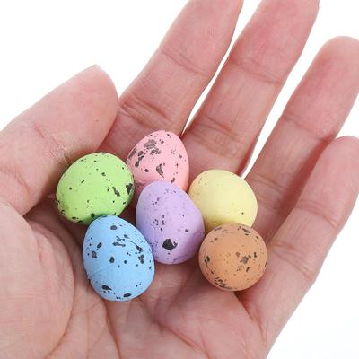 100pcs Mini Speckled Foam Eggs: Easter Foam Bird Eggs Colorful for DIY Crafts Vase Filler Spring Bird Nest Decoration