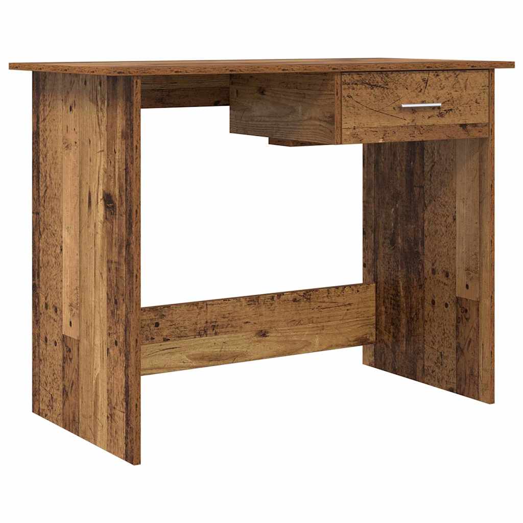 Vintage Wood Desk 100 x 50 x 76 cm Particleboard
