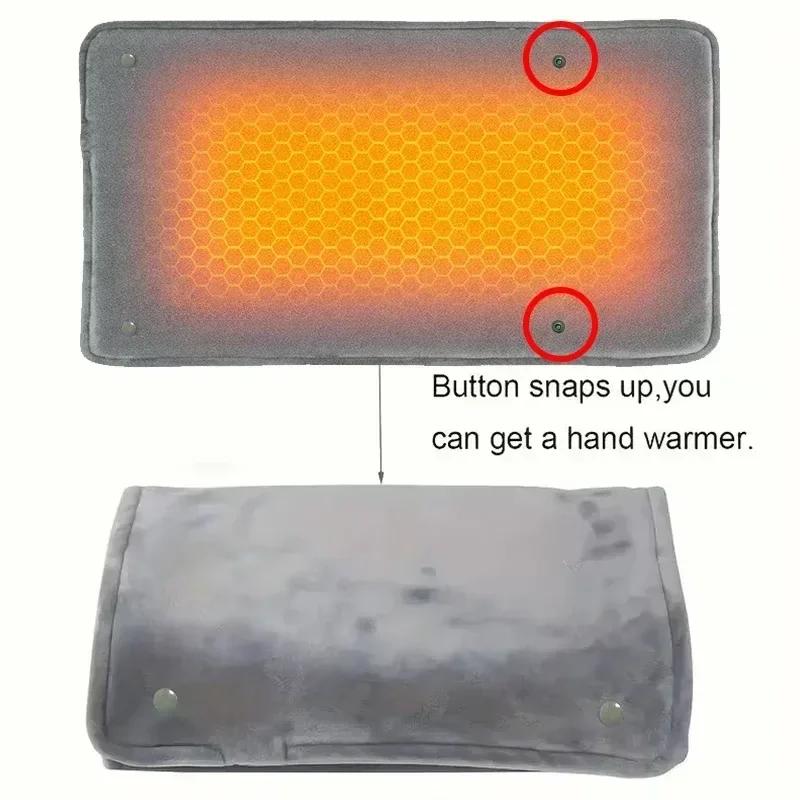 Hot Graphene Quick Heating Warming Pad with Adjustable Temperature and Timing USB Power Supply Office and Home Warming Handbags