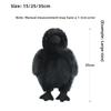 Soft Fabric Realistic Crow Plush Toy Black Color Gothic Crow Stuffed Toy Bird Soft Doll  Home Decor