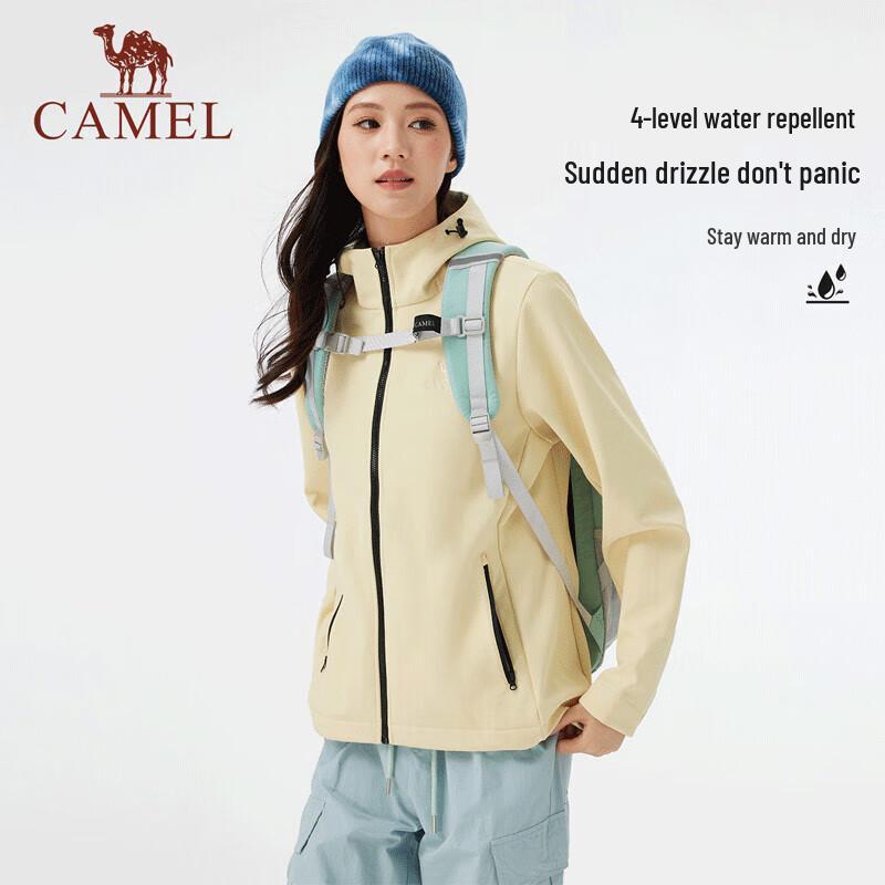 

CAMEL Women s Outdoor Fleece-Lined Softshell Jacket M