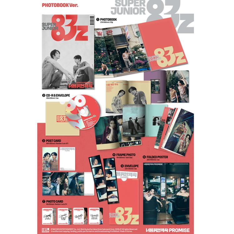 [3 SET] SUPER JUNIOR-83z (LEETEUK & HEECHUL) [Promise] 1° MINI ALBUM [POSTER+MUSICASSBETTA+LIBRO FOTOGRAFICO]