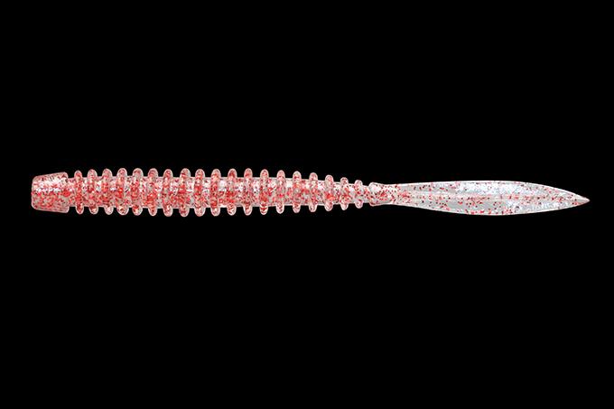 Jackall Soft Lure SW Light Game Peke Ring 3.0 Clear Red Flake (4231)