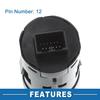 Push Button Starter Switch Engine Start Stop Switch Button for Honda Fit 2015 2016 2017 2018 Silver Tone Black