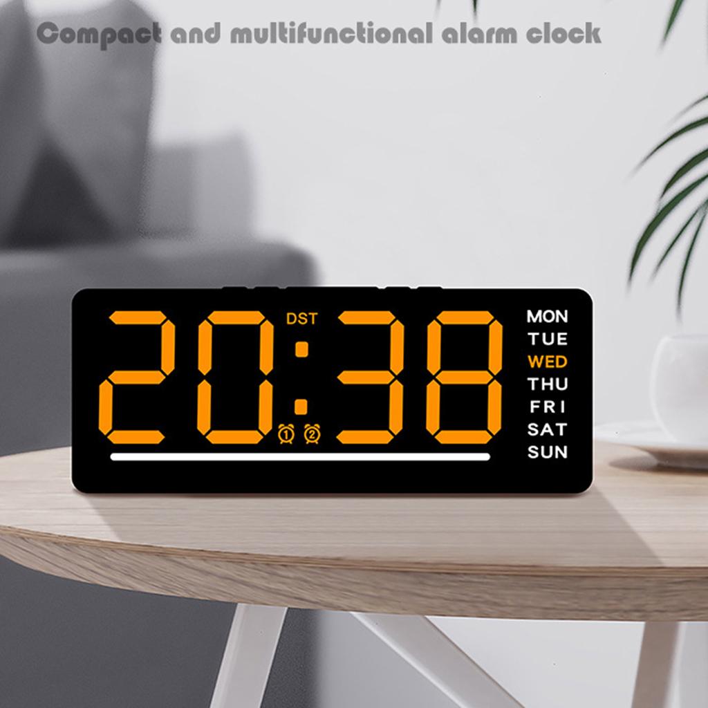 LED Digital Clock Featuring 12/24Hour Format And Automatic Night Modes Alarm Clock Perfect For Home Or Desk Use