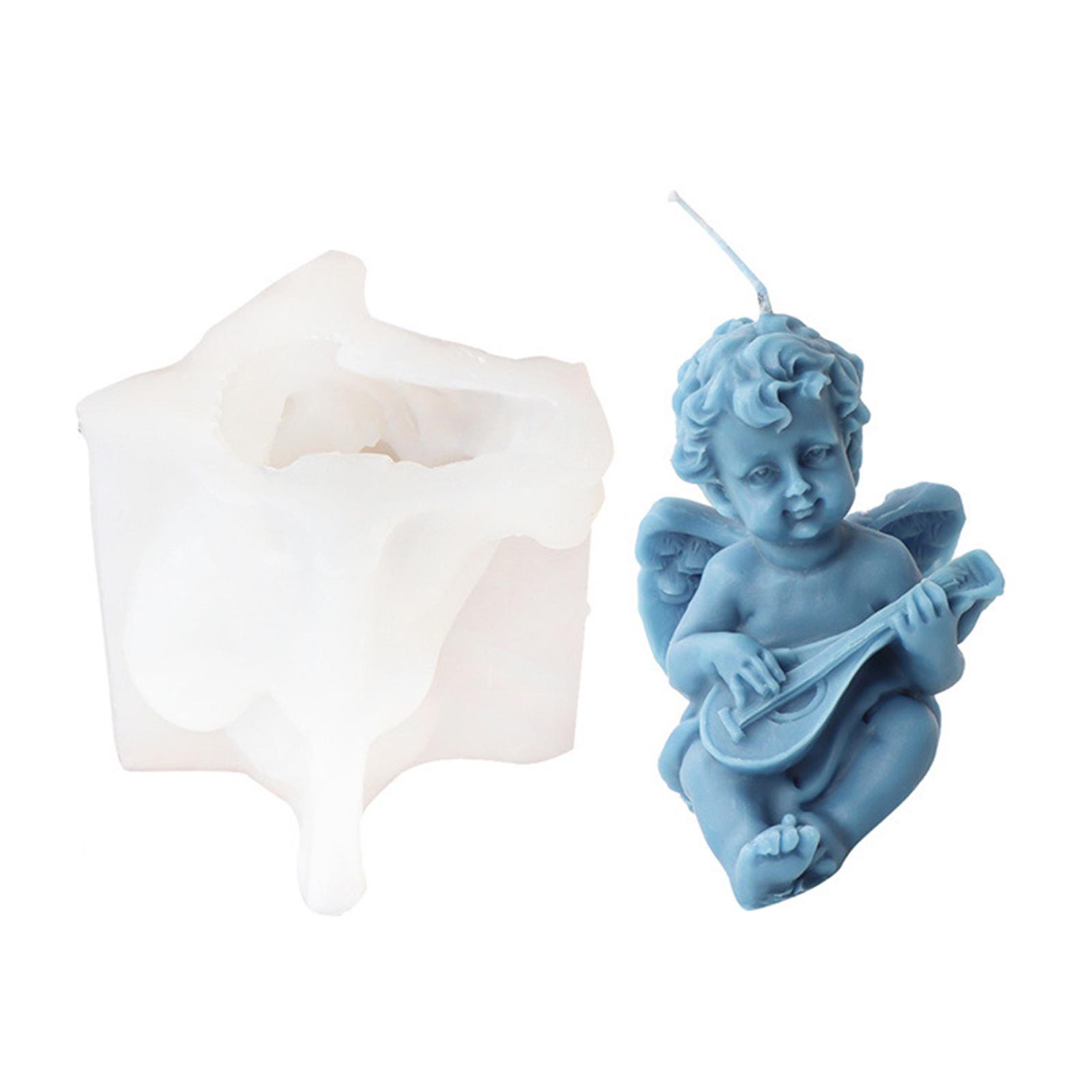 

Силиконовая форма для свечей ангела, ручная работа, форма для ароматических свечей с крыльями ангела, сделай сам, форма для шоколадного мыла, изготовления свечей, смола G