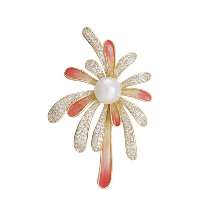 Senior brosjer blomst blad brosje pins for kvinner dress anheng mote brosjer smykker