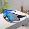 Wrapped Round Sports Goggle Men Mirror Outdoor Protective Cycling Sunglasses Trendy Oversized Windproof Anti-UV Shades