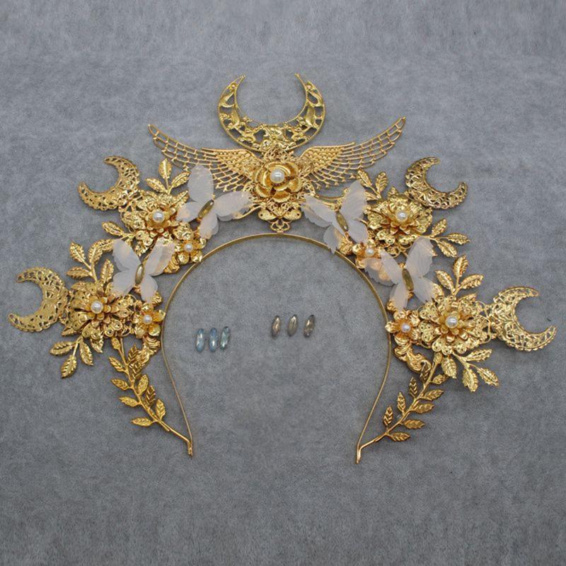Women Cosplay Headband DIY Material Halloween Hair Holder with Angel Halo Design