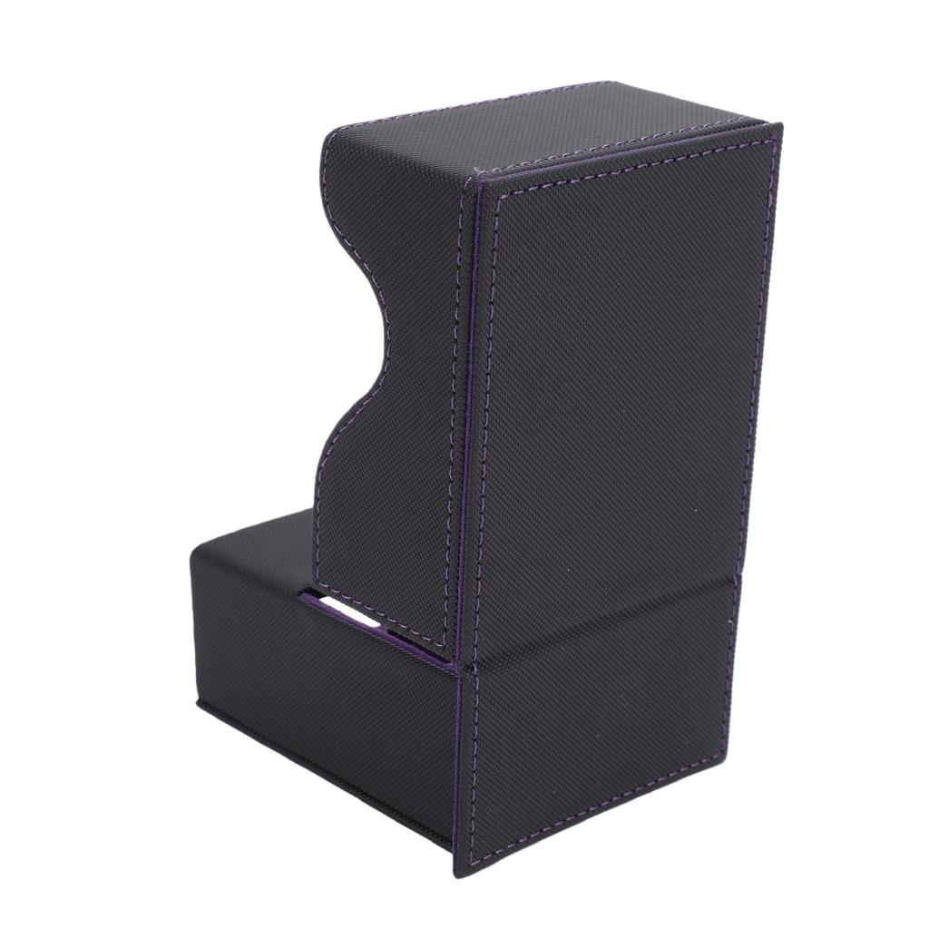 Card Deck Storage Box Large Capacity PU Leather Magnet Dice Card Case for Tabletop Game