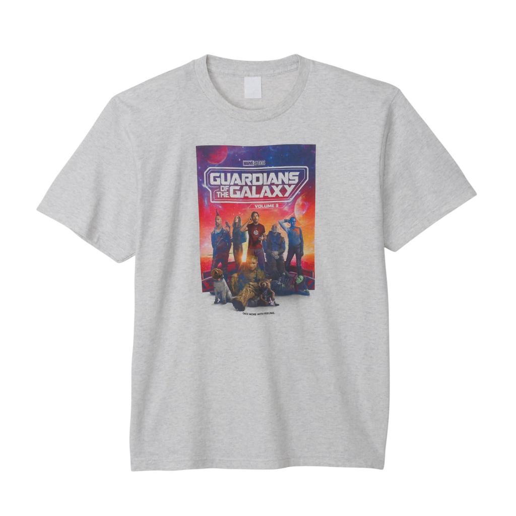 Small Planet Marvel of the Volume Short Sleeve Poster L Size Oatmeal "Guardians Galaxy 3" T-Shirt