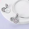 Charms Platapink Flower Sisters Family Affection Beads Fit Originalbracelets Charms For Women Jewelry Diy Making Gifts