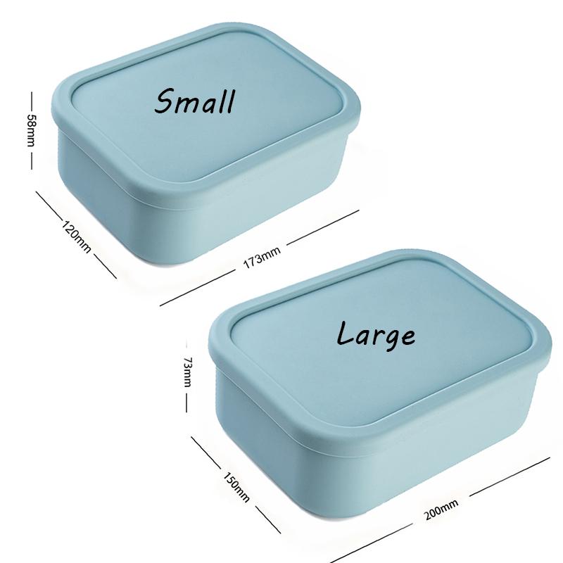 Lunchbox aus Silikon in Lebensmittelqualität, Crisper-Funktion, für die Mikrowelle, spezielle Erwärmung, Lunchbox, gefrier- und ofenfest, Lunch-Snack- und Lebensmittelbehälter