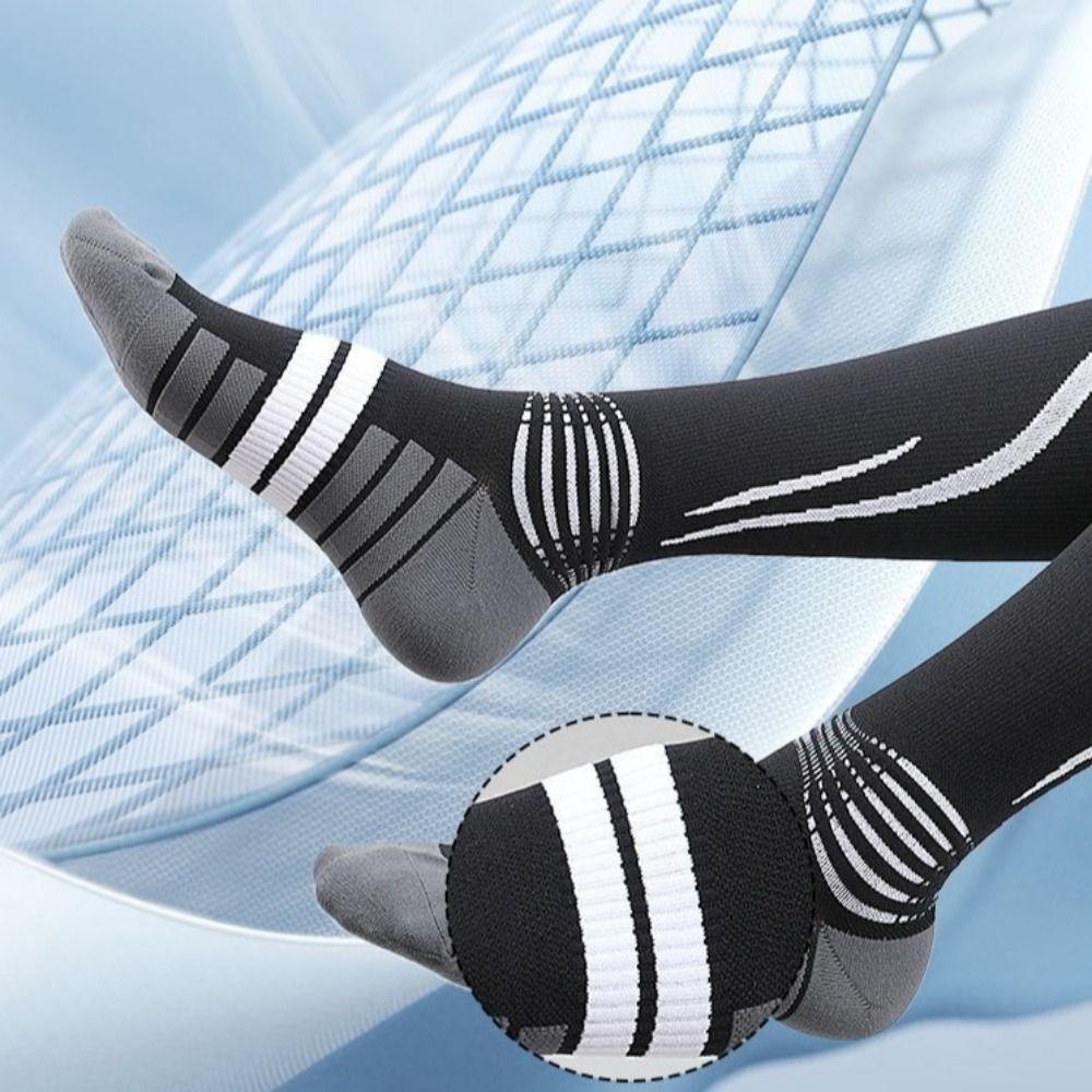 1 Pair Breathable Fitness Long Leg Socks Comfortable Cycling Calf Socks  Running