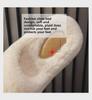 8CM Thick-Sole Fur Slippers for Women's Outdoor Wear—2024 New Autumn/Winter Warm Cotton Slippers