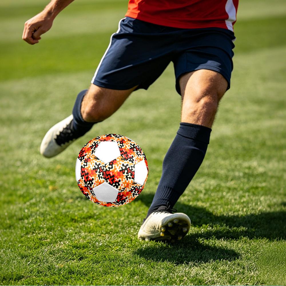 1pc Abstract Lightweight PVC Training Soccer Ball, Size 5, Suitable for Indoor and Outdoor TrainingGift Y60374