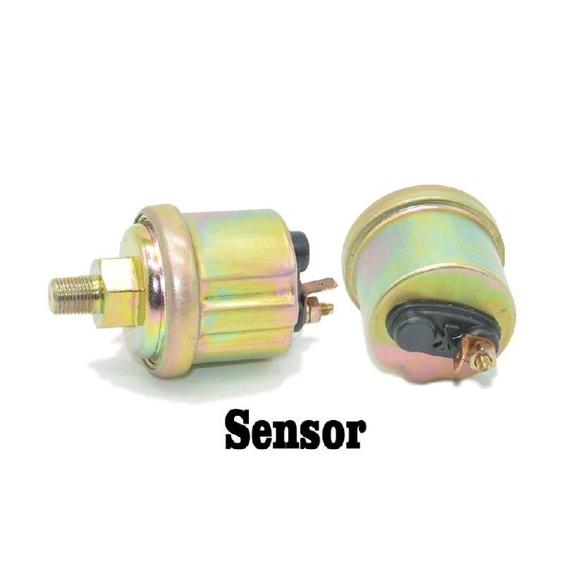 Round Earth 2 Inch Oil Pressure Gauge Racing car Instruments Modification 0-150 Psi With Press Warning Sensor Meter