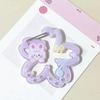Cartoon Little Bear Star Cake Carabiner Mountaineering Buckle Porous Acrylic Buckle Keychain Backpack Multipurpose Keyring Hook
