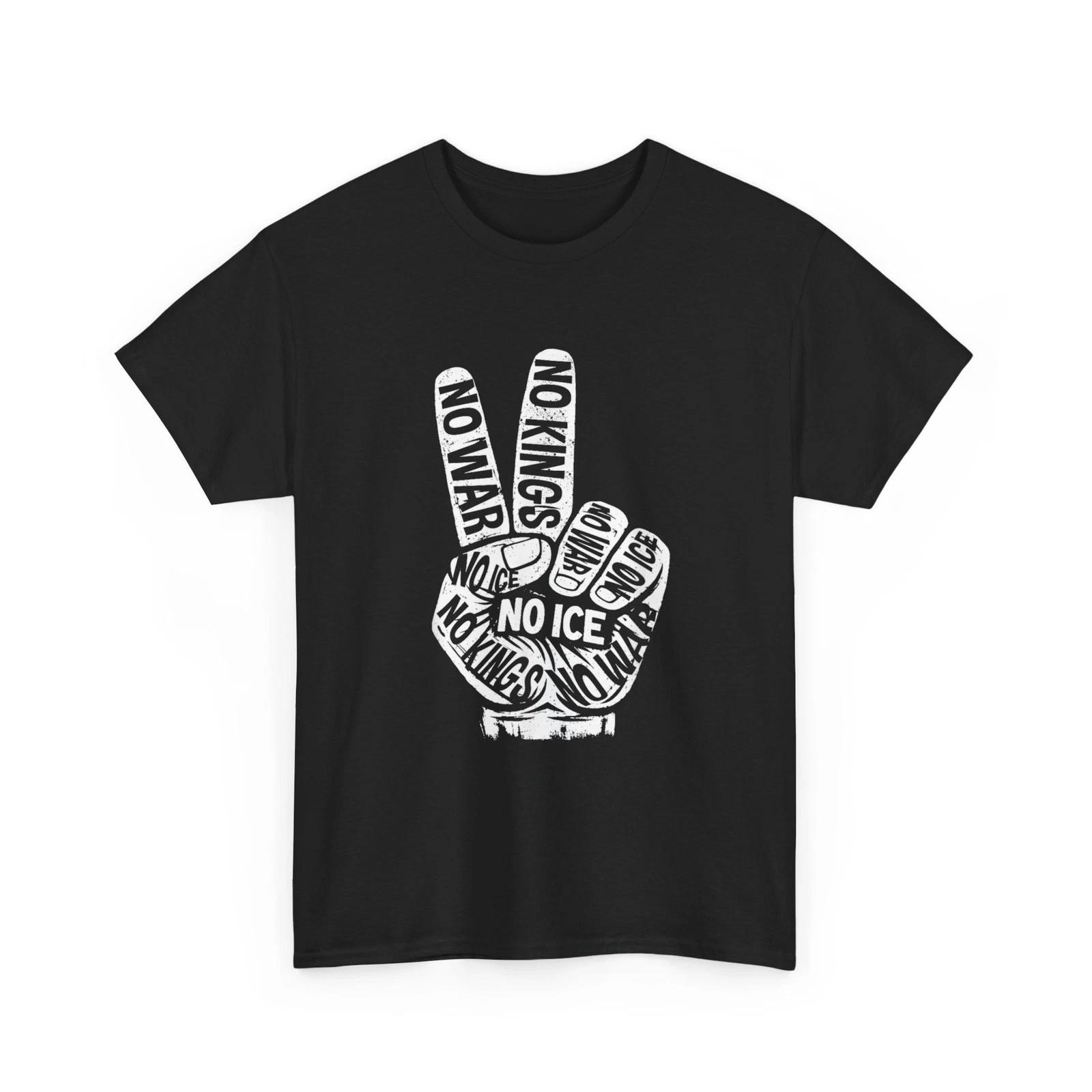 No Wars No ICE No Kings T-Shirt 3XL