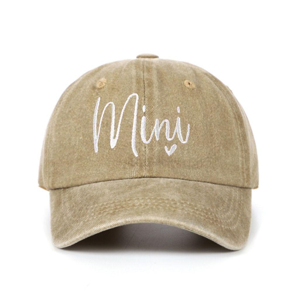 Washed Cotton Parent-child Baseball Hats Vintage Family Baseball Cap Outdoor Sunscreen Hats Gifts