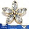 Flower Rhinestone Shoe Charms: Cute Metal Buckles for Crocs