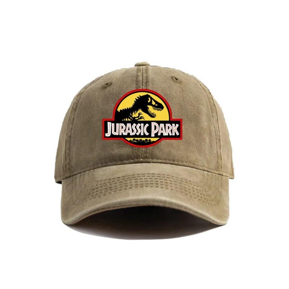 2026 Jurassic Park Baseballkappe Used Look Hüte Kappe Dinosaurier Herren Retro Outdoor Sommer Verstellbare Mütze Lässig Vielseitig Sonnenschutz