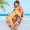Popular Animated The A-Amazing D-Digital C-Circus Beach Towel Colorful Bath Towels For Girl Microfiber Quick Dry Custom Sand
