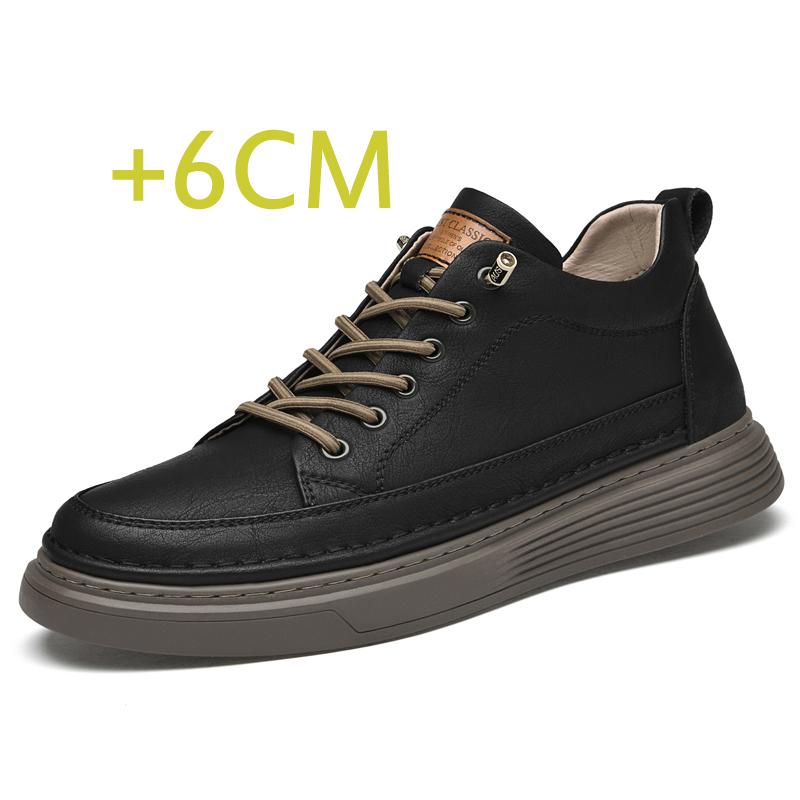 Fashion High-quality Spring Height Increase Shoes Heightening Shoes Elevator Shoes Men Height Increase Insole 6CM Sneakers Sport Shoes