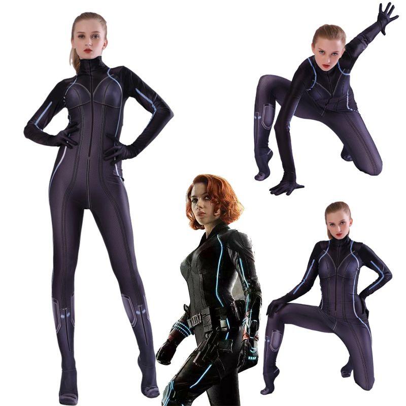 Fantasia Viúva Negra Vingadores Ultimato da Marvel Para Experiência de Cosplay Autêntica de Natasha Romanoff
