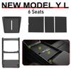 For 2026 Tesla Model YL Center Console Charging Pad Silicone Anti-slip Central Control Wrap Cover Protector Frame Accessories