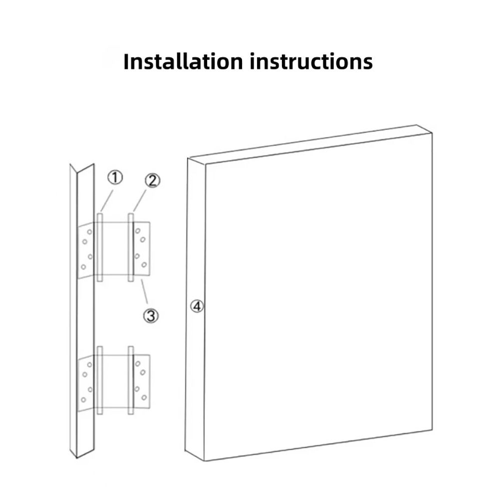 1Pcs Double Opening Door Hinge With Inner And Outer Automatic Closing Silent Hinges 3/4/5/6inch Stainless Steel