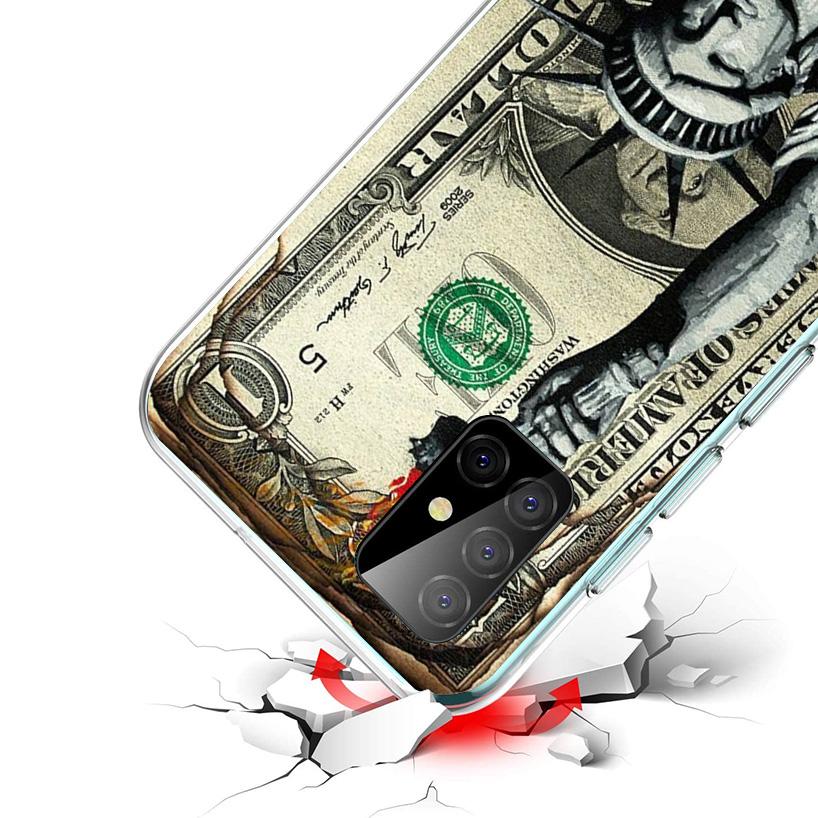 Banknote Dollar Cash Money Phone Case For Samsung Galaxy A17 A37 A57 A16 A26 A36 A56 A15 A25 A35 A55 A14 A24 A34 A54 A13 A23 A33