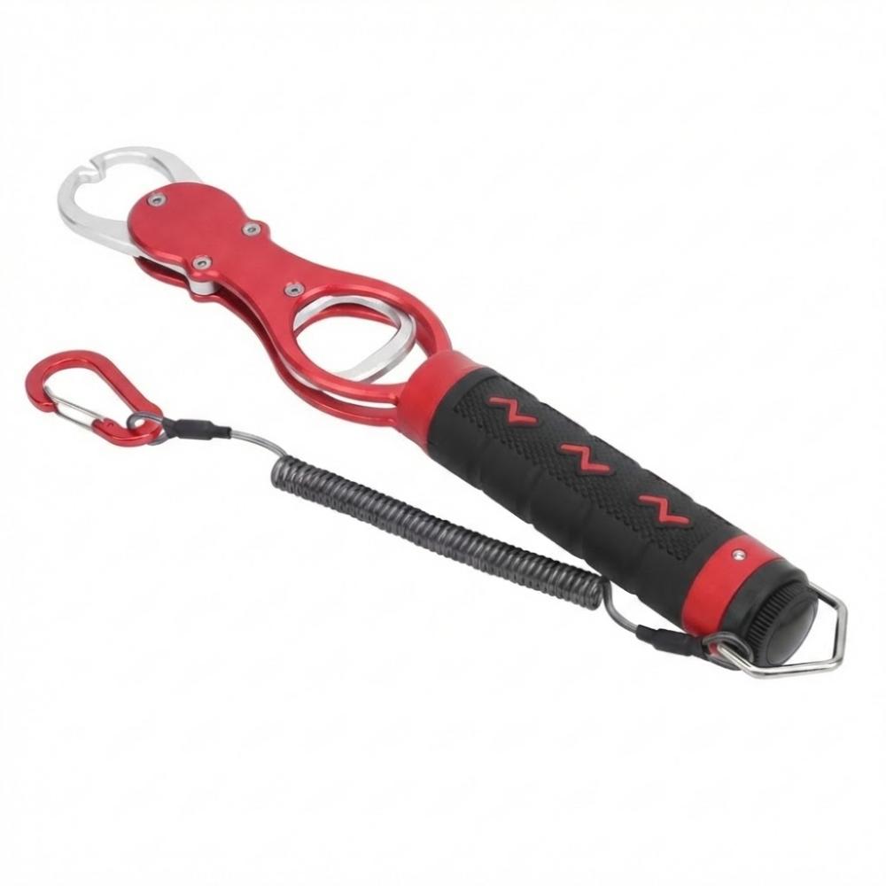 Portable Aluminum Alloy Fish Controller Built-in Scale Non-Slip Handle Fish Grip Lightweight 28cm Fish Scale Outdoor Adventures